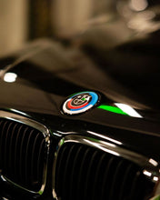 Load image into Gallery viewer, BMW Roundel Emblem Covers - Full Carbon Fiber 50th Anniversary Style