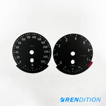 Load image into Gallery viewer, BMW E9X GAUGE FACE / GAUGE OVERLAY FOR 318, 320, 323, 325,328, 330, 335, M3