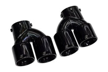 Load image into Gallery viewer, BMW 2/3/4 Series G42 G20/G21 G23 Black Stainless Steel Dual Muffler Tip (2019+)
