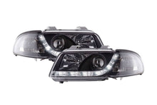Load image into Gallery viewer, Audi A4 (B5 8D) Black LED Headlights with Daytime Running Lights (1999-2001) - With R87 approval