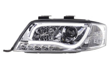 Load image into Gallery viewer, Audi A6 (C5 4B) Chrome LED Headlights with Daytime Running Lights (1997-2001)
