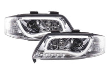 Load image into Gallery viewer, Audi A6 (C5 4B) Chrome LED Headlights with Daytime Running Lights (1997-2001)