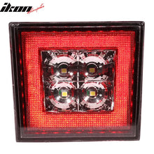 Load image into Gallery viewer, Universal Square Clear LED Rear Tail 3RD Brake Lights Stop Safety Lamp