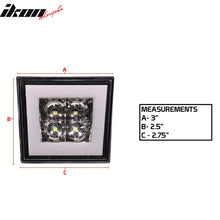 Load image into Gallery viewer, Universal Square Clear LED Rear Tail 3RD Brake Lights Stop Safety Lamp