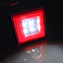 Load image into Gallery viewer, Universa Square Red LED Rear Tail Third 3RD Brake Lights