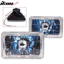 Load image into Gallery viewer, Universal 4X6 Square H4 Diamond Cut Style Clear Lens Headlight