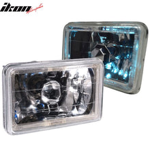 Load image into Gallery viewer, Universal 4X6 Square H4 Diamond Cut Style Clear Lens Headlight