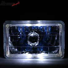 Load image into Gallery viewer, Universal 4X6 Square H4 Diamond Cut Style Clear Lens Headlight
