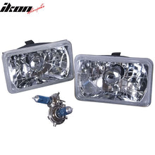 Load image into Gallery viewer, Fits Square Clear Headlights 6X4in H4 Conversion Lamps