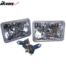Load image into Gallery viewer, Fits Square Clear Headlights 6X4in H4 Conversion Lamps