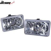 Load image into Gallery viewer, Fits Square Clear Headlights 6X4in H4 Conversion Lamps
