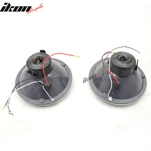 Load image into Gallery viewer, 7in Round H4 Headlight w/ Halo Halogen Bulb Clear Lens Blue City Light