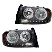 Load image into Gallery viewer, Fits 98-04 Dodge Durango Dakota CCFL Halo Headlights Black