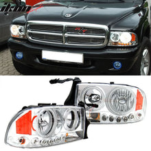 Load image into Gallery viewer, Fits 98-04 Dodge Durango Dakota CCFL Halo Chrome Headlights