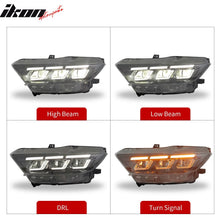 Load image into Gallery viewer, 2015-2022 Ford Mustang Shelby 2024 Style Switchback Head Lights Lamp