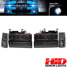 Load image into Gallery viewer, Fits 92-99 Chevy C10 Yukon Headlight Corner LED Bumper Lamp Smoked 8Pc