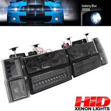 Load image into Gallery viewer, Fits 92-99 Chevy C10 Yukon Headlight Corner LED Bumper Lamp Smoked 8Pc