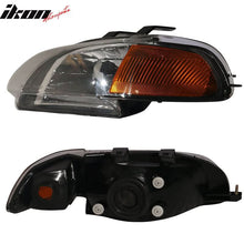 Load image into Gallery viewer, 1992-1995 Honda Civic 2Dr 3Dr JDM Style Black Amber Headlights