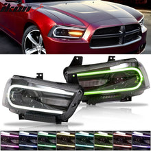 Load image into Gallery viewer, 2011-2014 Dodge Charger DRL LED Headlights Lamps with 8 Colors