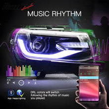 Load image into Gallery viewer, 2014-2015 Chevy Camaro 6th Gen Style DRL LED Headlights with 20 Colors