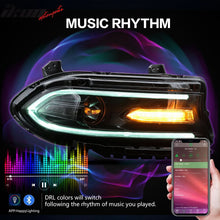 Load image into Gallery viewer, 2015-2023 Dodge Charger DRL LED Headlights Left Right Side w/ 7 Colors