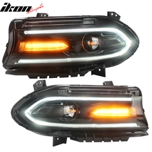Load image into Gallery viewer, Fits 15-23 Dodge Charger Sequentialindicator LED DRL Headlights