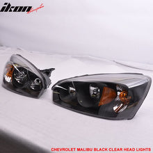 Load image into Gallery viewer, 2004-2007 Chevy Malibu Headlights Lamp Clear Lens Amber Reflectors