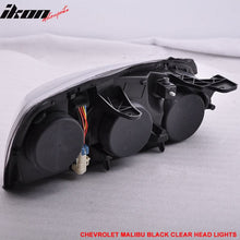 Load image into Gallery viewer, 2004-2007 Chevy Malibu Headlights Lamp Clear Lens Amber Reflectors
