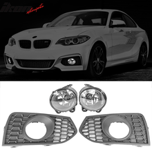 Load image into Gallery viewer, 2014-2021Â BMW 2-Series F22 F23 Mtech Fog Lights Bumper Lamps w/ Bezels