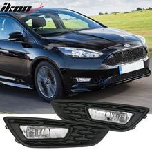 Load image into Gallery viewer, Fits 15-17 Focus Pair Front Fog Light Lamps Bezels - Sport SE Version