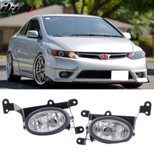 Load image into Gallery viewer, Fits 06-08 Honda Civic 2Dr Coupe Clear Lens Fog Lights w/Switch Pair