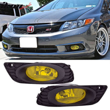 Load image into Gallery viewer, 2012 Honda Civic 4Door OE-Style Yellow Fog Lights Driving Lamp Switch