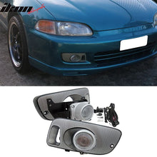 Load image into Gallery viewer, Fits 92-95 Honda Civic 2Dr 3Dr Clear Lens Driving Fog Lights W/ Switch