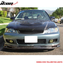 Load image into Gallery viewer, 1999-2000 Honda Civic EK JDM Driving Fog Lights w/Switch Yellow Lens