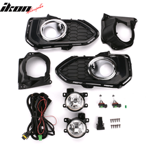 Load image into Gallery viewer, Fits 18-19 Honda Fit OE Foglights Kit ABS Black Housing Clear Lens