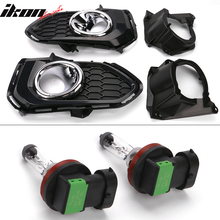 Load image into Gallery viewer, Fits 18-19 Honda Fit OE Foglights Kit ABS Black Housing Clear Lens