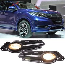 Load image into Gallery viewer, Fits 16-18 Honda HRV Front Fog Light Lamp + Switch Wiring Kit Clear