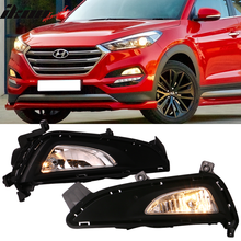 Load image into Gallery viewer, 2016-2018 Hyundai Tucson Foglights Kit Black Housing Clear Lens