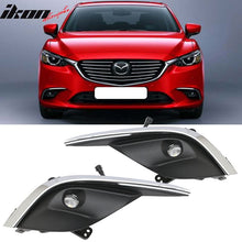 Load image into Gallery viewer, Fits 16-17 Mazda 6 Front Fog Light Lamps LED Clear Lens w/ Trim 2PC