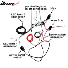 Load image into Gallery viewer, Universal Fog Light Lamp Wiring Harness Kit LED Light Bar Switch Relay