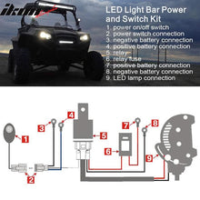 Load image into Gallery viewer, Universal Fog Light Lamp Wiring Harness Kit LED Light Bar Switch Relay