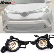 Load image into Gallery viewer, 2017-2019 Toyota C-HR Black Housing Clear Lens Fog Lights Kit ABS