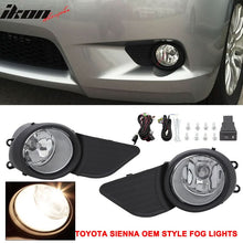 Load image into Gallery viewer, 2011-2017 Toyota Sienna Chrome Housing Clear Len Fog Light &amp; Covers