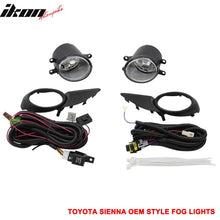 Load image into Gallery viewer, 2011-2017 Toyota Sienna Chrome Housing Clear Len Fog Light &amp; Covers