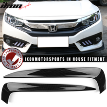 Load image into Gallery viewer, 2016-2018Â Honda Civic Fog Lights Cover Eye Lid Trim Carbon Fiber Print