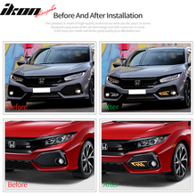 Load image into Gallery viewer, 2017-2018Â Honda Civic DRL Fog Light Covers Yellow Signal