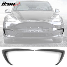 Load image into Gallery viewer, Fog Light Trims for 2020-2023 Tesla Model Y, IKON Style ABS Plastic 2P