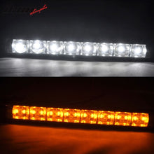 Load image into Gallery viewer, Universal DRL White LED Fog Lights w/ Amber Turn Signal Bar Lights