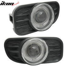 Load image into Gallery viewer, Fits 99-04 Jeep Grand Cherokee Halo Projector FogLight Lamps Clear