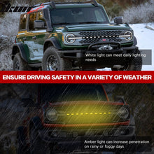 Load image into Gallery viewer, 2021-2025 Ford Bronco 2/4 Door Front Bumper Grille Lights Black
